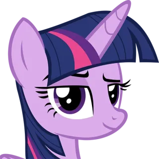 😏 Twilight Sparkle My Little Pony Cartoon, Pony, Freundschaft, Einhorn, Magie, Pferd telegram sticker
