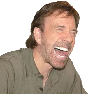 😂 Chuck Norris actor, martial arts, walker texas ranger, chuck norris, laughing telegram sticker