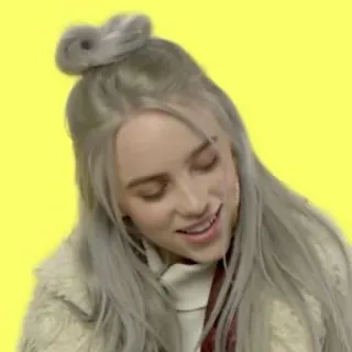 💧 Billie Eilish นักร้อง, ป็อปสตาร์, คนดัง, เพลง telegram sticker