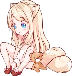 NEKOMIMI @EndL3ss whatsapp stickers