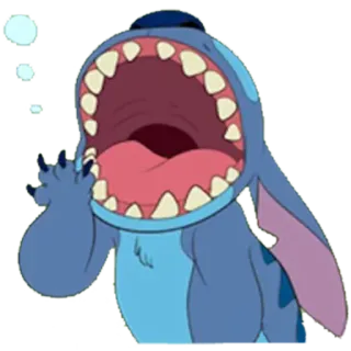 😩 Stitch Lilo & Stitch Cartoon, Disney, Niedlich, Alien, Figur telegram sticker