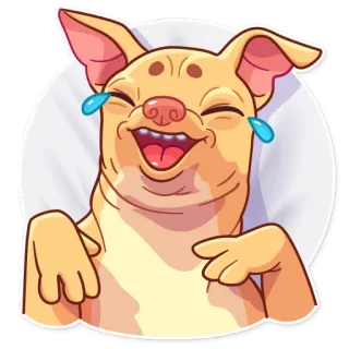 Tuna the Dog telegram stickers
