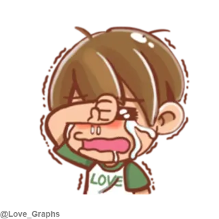 😢 LOVE buồn, khóc, cảm xúc, tình yêu, hoạt hình, nước mắt telegram sticker