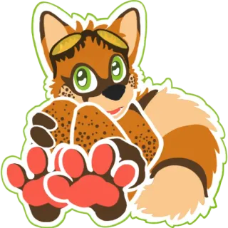 🐾 Furry, Anthropomorph, Tier, Cartoon, Niedlich, Figur, Tierfigur telegram sticker