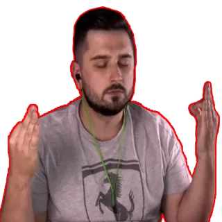 🙏 middle finger, offensive, rude, gesture, insulting telegram sticker