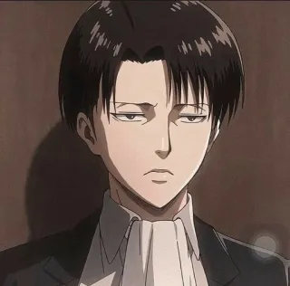 🌟 Levi Ackerman Attack on Titan anime, character, levi, attack on titan, manga telegram sticker