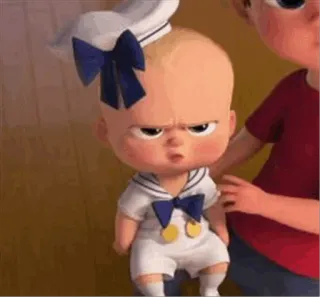 😡 Boss Baby The Boss Baby Nhóc trùm, Em bé, Hoạt hình, Phim, Phim hoạt hình whatsapp sticker
