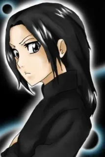 🌺 anime, phụ nữ, tóc dài, nghiêm túc, chân dung telegram sticker