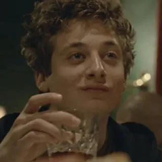 🥃 man, person, drink, glass, portrait, actor telegram sticker