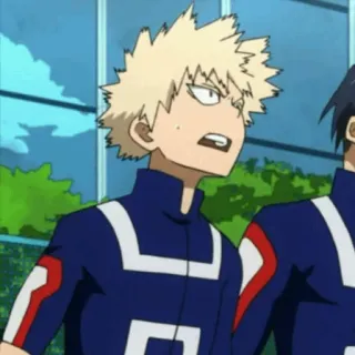 🍺 Katsuki Bakugo My Hero Academia Anime, My Hero Academia, Bakugo, Katsuki Bakugo, Marah, Karakter Anime telegram sticker