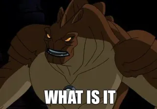 😒 WHAT IS IT Monstruo, Dibujos animados, Enojado, Criatura telegram sticker