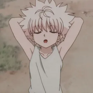 ⚡️ Killua Hunter x Hunter Anime, Killua, Hunter x Hunter, Dibujos animados, Personaje whatsapp sticker