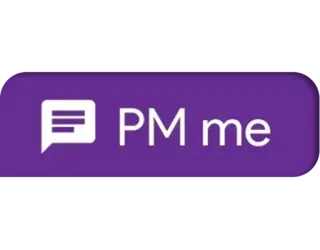 💭 PM me scrivimi, messaggio, chat, messaggio privato telegram sticker