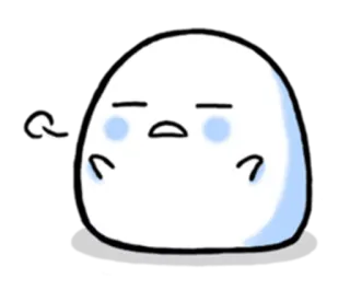 😤 Blob, Dibujos animados, Lindo, Animado, Personaje, Sticker whatsapp sticker