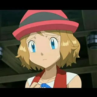 😞 Serena Pokemon Серена, Покемон, Аниме девушка, Мультяшный персонаж whatsapp sticker