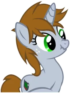 😐 Pônei, Desenho animado, Adesivo, Animal, Personagem, Fofo telegram sticker