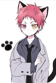 🎐 anime, cat ears, cute, manga, kawaii telegram sticker