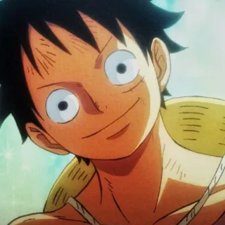 😊 Monkey D. Luffy One Piece Anime, One Piece, Luffy, Monkey D. Luffy, Kartun, Stiker telegram sticker