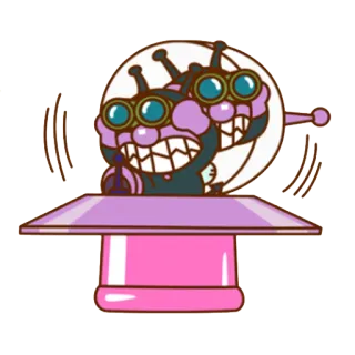👀 monster, makhluk, kartun, teropong telegram sticker
