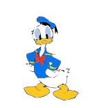 🤔 Donald Duck Kartun, Bebek, Disney, Karakter, Lucu telegram sticker