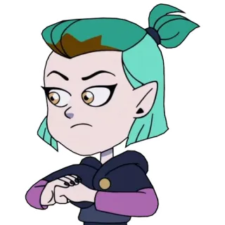 😠 Amity Blight The Owl House cartoon, animated, witch, disney, character telegram sticker