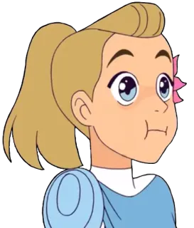 😳 Adora She-Ra and the Princesses of Power cartoon, animated, girl, blonde, cute telegram sticker