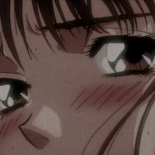 😔 Animé, Triste, Pleurs, Manga, Fille, Larmes telegram sticker