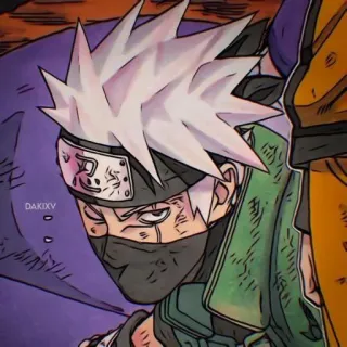 🗾 Kakashi Naruto 卡卡西, 火影忍者, 动漫, 漫画, 忍者, 角色 telegram sticker