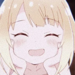 🧚‍♀ Anime, Mädchen, süß, lächelnd, Cartoon, Illustration whatsapp sticker