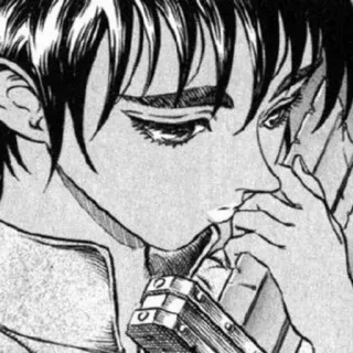 ➿ Griffith Berserk Anime, Manga, Berserk, Griffith, Verdrietig telegram sticker