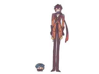 🐜 Zhongli Genshin Impact genshin impact, аниме, видеоигра, чжун ли, фанарт telegram sticker