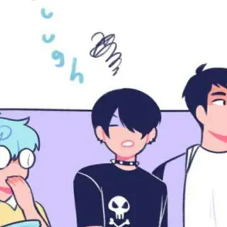 🔗 cartoon, anime, skull, emo, youth, webtoon, characters telegram sticker