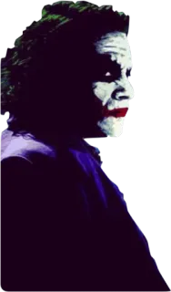 😒 Joker The Dark Knight ジョーカー, ダークナイト, DCコミックス, ヴィラン, ヒース・レジャー telegram sticker