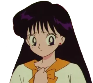 🙁 Sailor Mars Sailor Moon อนิเมะ, มังงะ, เซเลอร์มูน, เซเลอร์มาร์ส, เร ฮิโนะ telegram sticker