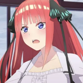 🦋 Nino Nakano The Quintessential Quintuplets Anime, Chica, Pelo Rojo, Nino Nakano, The Quintessential Quintuplets telegram sticker