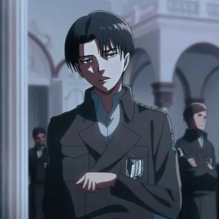 🌟 Levi Ackerman Attack on Titan anime, military, character, Levi, Attack on Titan telegram sticker