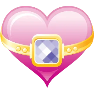 💝 сердце, розовый, самоцвет, любовь, день святого валентина telegram sticker