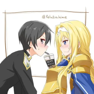🥰 @felutiahihe anime, cartoon, characters, digital art telegram sticker