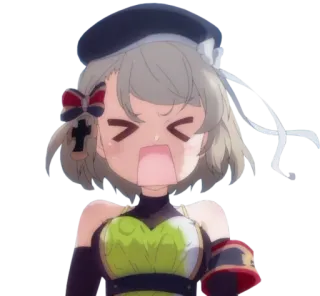 🤯 anime, girl, cute, angry, frustrated whatsapp sticker