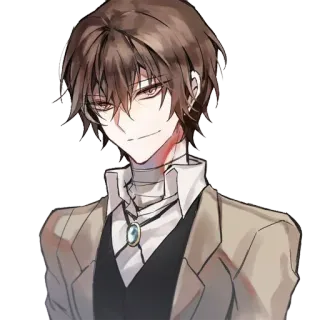 😏 Dazai Osamu Bungou Stray Dogs Anime, Manga, Charakter, Dazai, Osamu, Bungou Stray Dogs telegram sticker