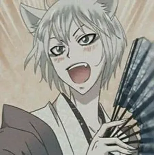 ☁️ Tomoe Kamisama Kiss Anime, Manga, Fuchs, Ohren, Fan, Charakter, Lächeln telegram sticker