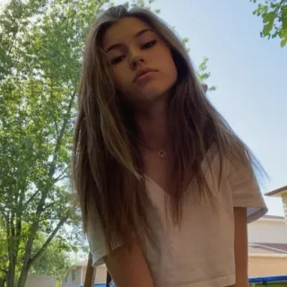 💜 ado, fille, portrait, nature, extérieur, jeune telegram sticker