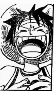 😆 Monkey D. Luffy One Piece anime, manga, luffy, one piece, straw hat, pirate telegram sticker
