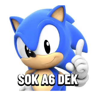 😅 Sonic SOK A6 DEK sonic the hedgehog, personaje de videojuego, dibujos animados, videojuegos telegram sticker