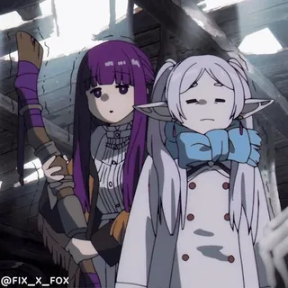 😱 @FIX_X_FOX 动漫, 卡通, 人物, 精灵, 巫师 telegram sticker