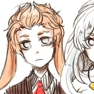 ✂️ Anime, Charakter, Porträt, Illustration telegram sticker