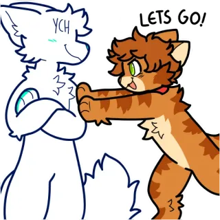 ⬅️ LETS GO! telegram sticker