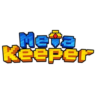 😎 Meta Keeper Meta Keeper, video game, pixel art, gaming, game logo telegram sticker