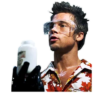 😎 Tyler Durden Fight Club fight club, tyler durden, brad pitt, seife, film telegram sticker