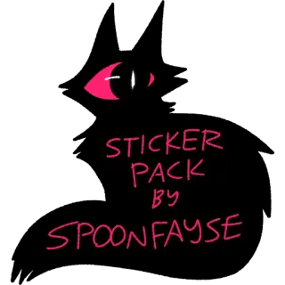 👁 Sticker Pack by Spoonfayse ステッカー, spoonfayse, アートワーク, デザイン telegram sticker